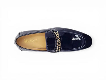 Carrucci Shoes Beveled Squared Toe Patent Leather Loafer