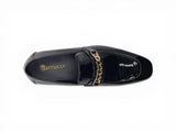 Carrucci Shoes Beveled Squared Toe Patent Leather Loafer