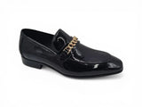 Carrucci Shoes Beveled Squared Toe Patent Leather Loafer