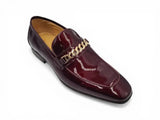 Carrucci Shoes Beveled Squared Toe Patent Leather Loafer
