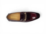 Carrucci Shoes Beveled Squared Toe Patent Leather Loafer