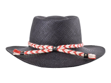 Bigalli Chukaro in Black Panama Hat