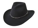 Dryden in Black Wool 100% Wool Felt
