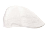 Bigalli Duck Bill in Cream Linen Flat Cap