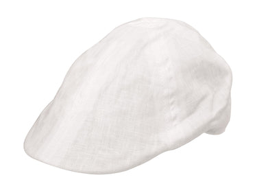 Duck Bill Fabric Cap in Cream Linen Duckbill in Cream Linen Duckbill Linen
