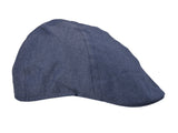 Bigalli Duck Bill in Navy Linen Cap