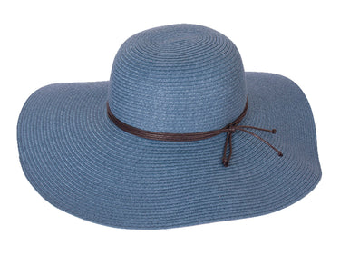 Floppy Hat in Light Blue Paper Braid Paper Braid