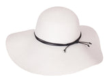 Floppy Hat in White Paper Braid Paper Braid