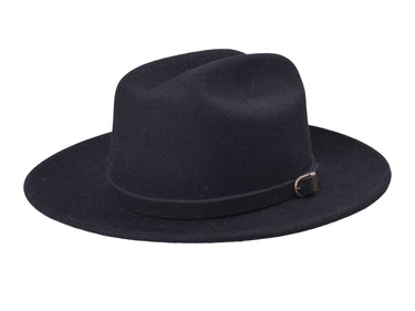 Houston in Black Wool 100% Wool Felt