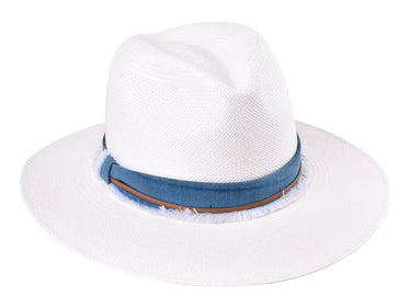 Indigo in White Panama Panama Grade 3