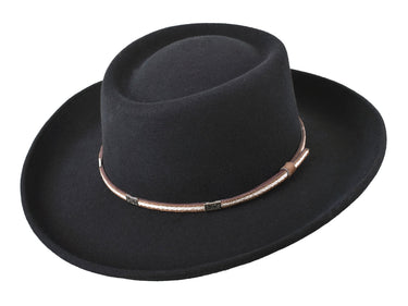 Rust in Black Wool 100% Wool Felt