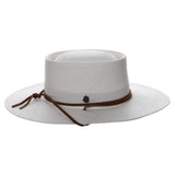 Biltmore Bella Wide Brim Handwoven Straw Gaucho in Bleach OSFM