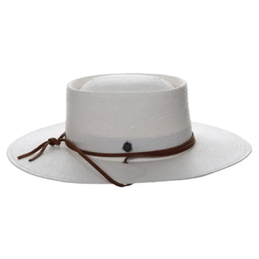 Biltmore Bella Wide Brim Handwoven Straw Gaucho in Bleach OSFM