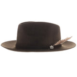 Biltmore Traveler Merino Wool Felt Fedora in Chocolate