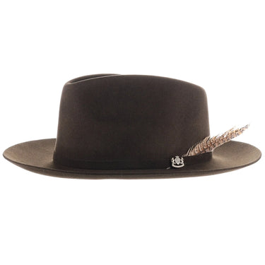 Biltmore Traveler Merino Wool Felt Fedora in Chocolate