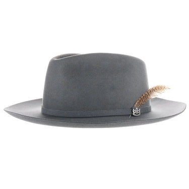 Biltmore Traveler Merino Wool Felt Fedora in Dark Steel