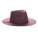 Biltmore Whiskey Glasses Wool Felt Fedora in Wine OSFM