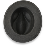 Ferrecci Tapa in Black Crushable Straw Fedora