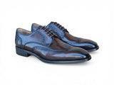 Carrucci Shoes Blucher Wingtip Oxford Dress Shoe in Chestnut