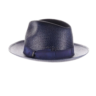 Borsalino Frederico in Navy Genuine Panama Fedora Hat Made in Italy