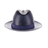 Borsalino Frederico in Navy Genuine Panama Fedora Hat Made in Italy