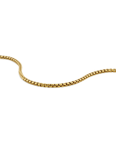 Box Chain Bracelet, 3MM - 14K Gold