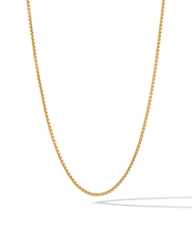 Box Chain Necklace, 2MM - 14K Gold