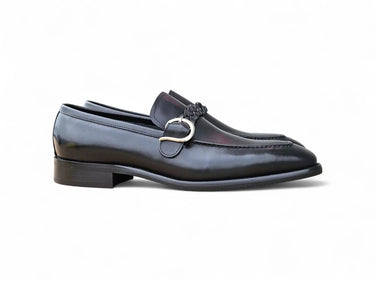 Carrucci Shoes Braided Bit Loafer Brown Leather