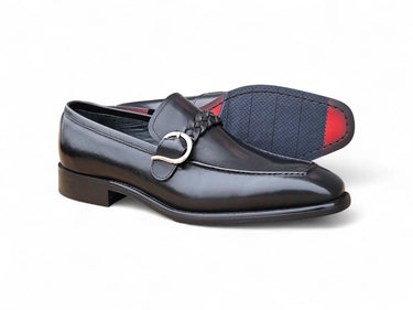 Carrucci Shoes Braided Bit Loafer Brown Leather