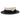 Bruno Capelo Boater Two-Tone Straw Flat Brim Skimmer in White / Black