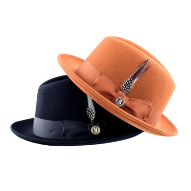 Bruno Capelo Chicago Center Dent Wool Fedora in #color_