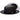 Bruno Capelo Empire White Bottom Straw Fedora in Black / White