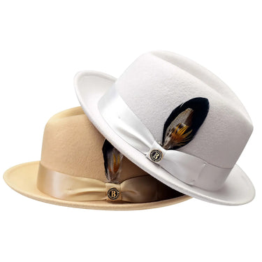 Bruno Capelo Florence Wool Felt Fedora Hat in #color_