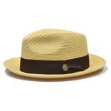 Bruno Capelo Francesco Timeless Straw Fedora in Natural