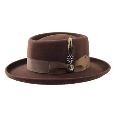 Bruno Capelo Gambler Wide Brim Wool Gambler in Brown
