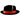 Bruno Capelo Giovani Crushable Wool Fedora in Black / Red