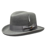 Bruno Capelo Godfather Wool Homburg in Graphite Grey