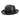 Bruno Capelo Godfather Straw Homburg in Black