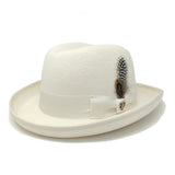 Bruno Capelo Godfather Wool Homburg in Winter White