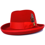 Bruno Capelo Godfather Wool Homburg in Red