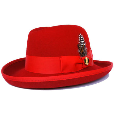 Bruno Capelo Godfather Wool Homburg in Red
