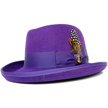 Bruno Capelo Godfather Wool Homburg in Purple #color_ Purple