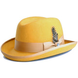 Bruno Capelo Godfather Wool Homburg in Gold