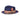Bruno Capelo Lorenzo Pinch Front Wool Fedora in Navy / Cognac