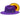 Bruno Capelo Monarch Gold Bottom Wide Brim Wool Fedora in Purple / Gold