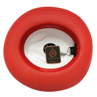 Bruno Capelo Salvatore Pinch Front Straw Fedora