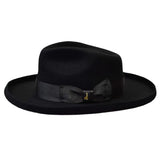 Bruno Capelo The Rebel Wide Brim Wool Fedora in Black