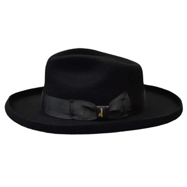 Bruno Capelo The Rebel Wide Brim Wool Fedora in Black