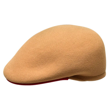 Bruno Capelo Tyson Red Bottom Wool Ivy Cap in Acorn / Red #color_ Acorn / Red