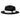 Bruno Capelo Urban Wide Brim Wool Fedora in Black / White